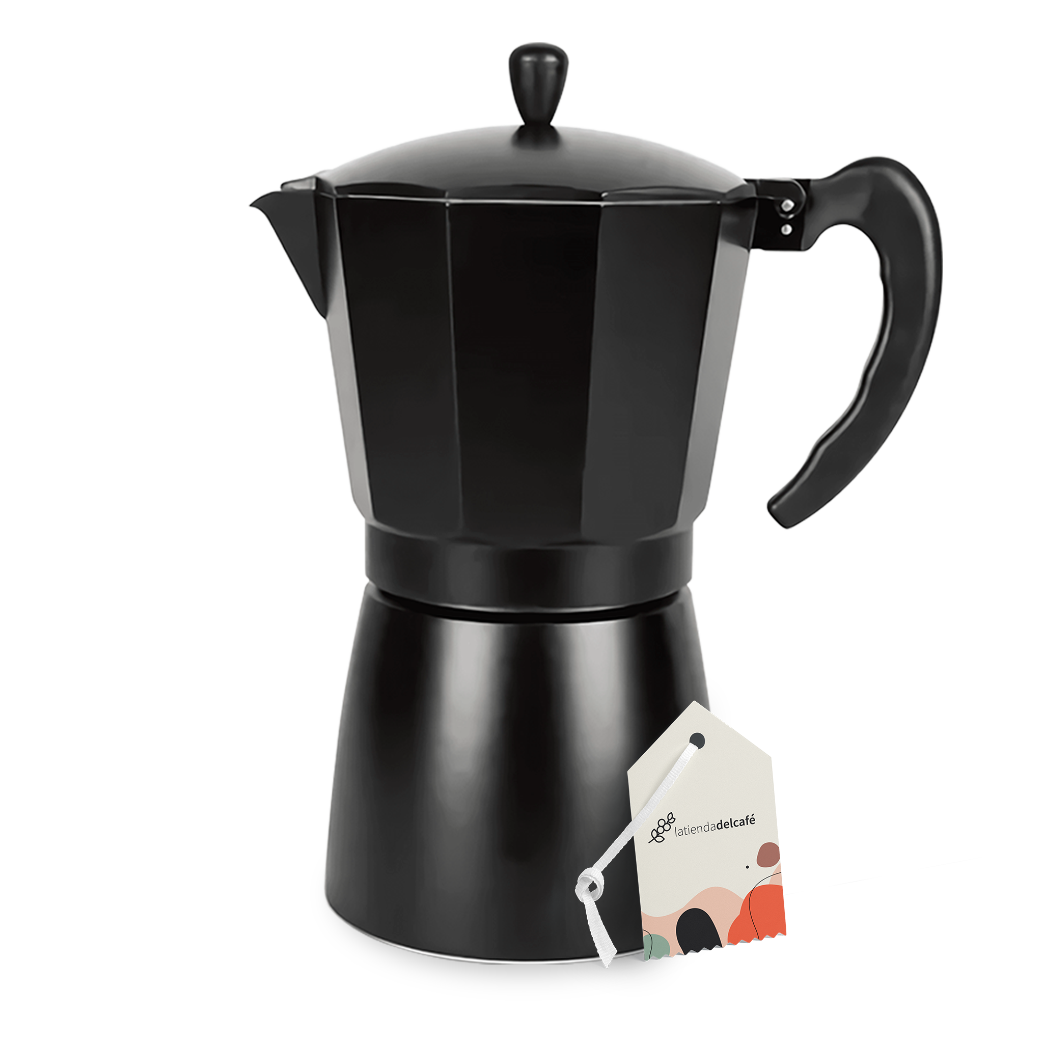 Cafetera Moka Negra - 9 tazas