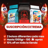 Suscripción Extrema. ( 2 bolsas cada mes )
